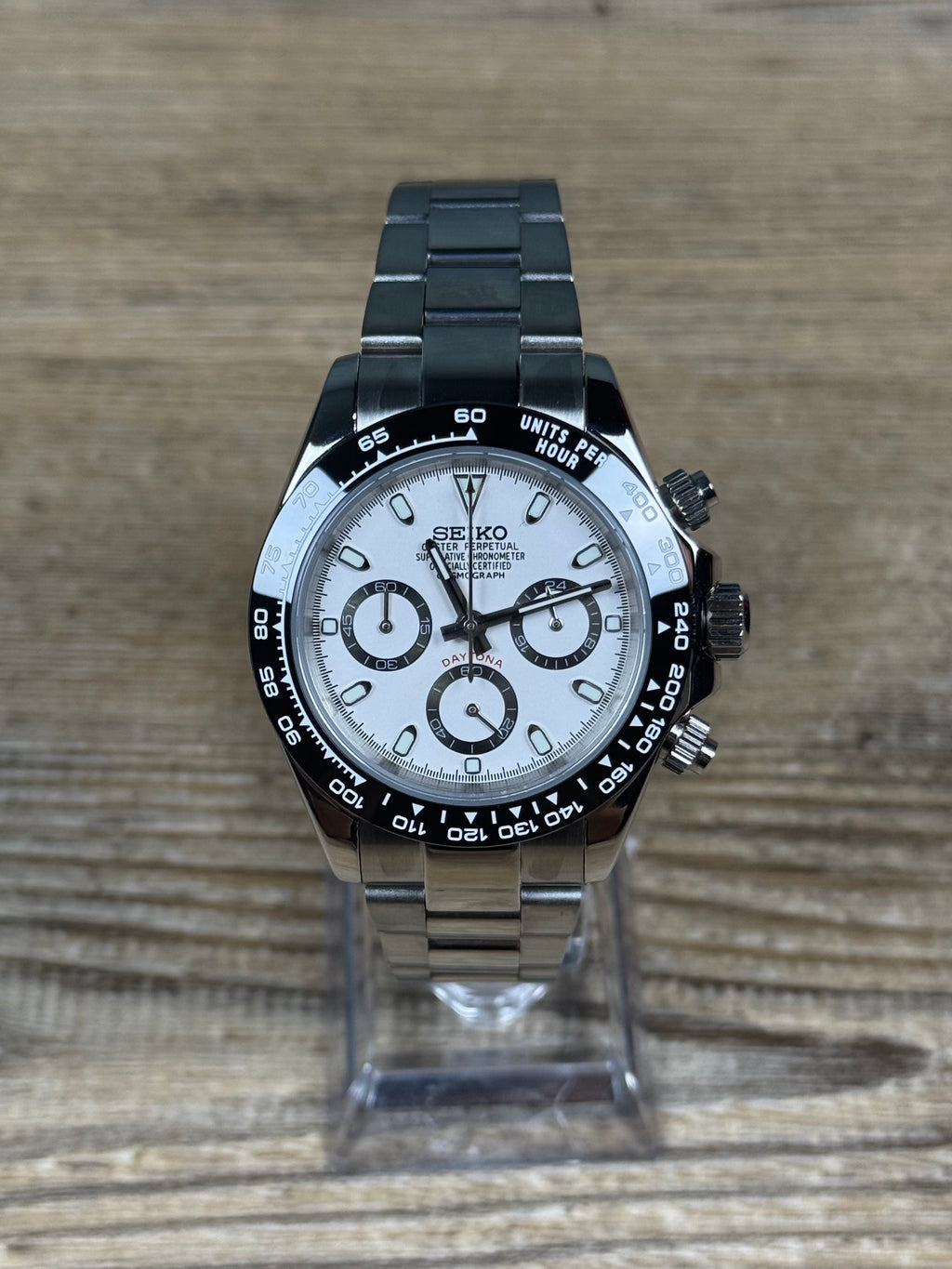 LGT Panda – Chronographe Méca-Quartz VK63 Cadran Blanc